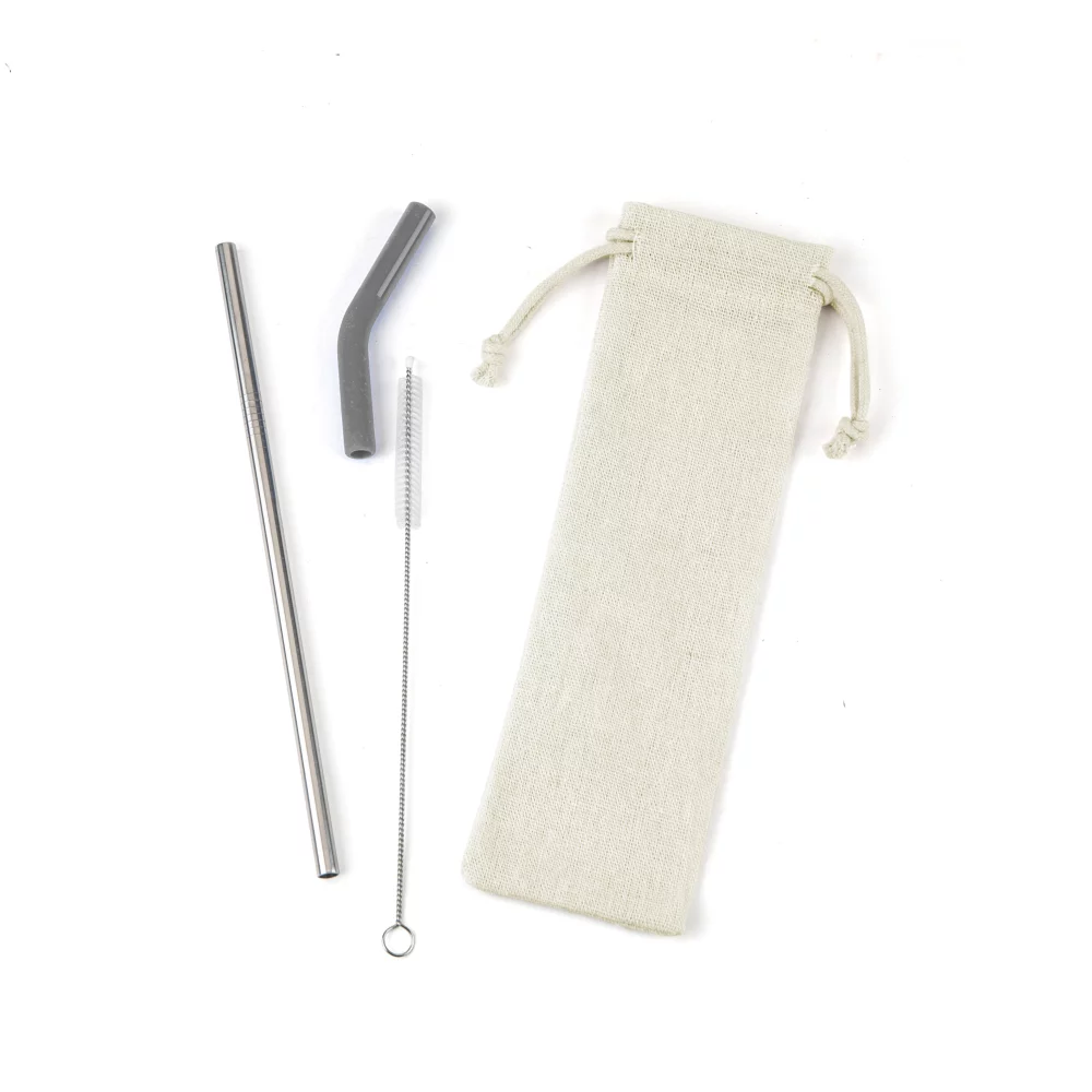Reusable Stainless Steel Straw Set