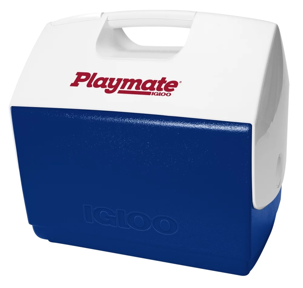 Glacière Igloo Playmate Elite 16qt en bleu/blanc (non décorée)