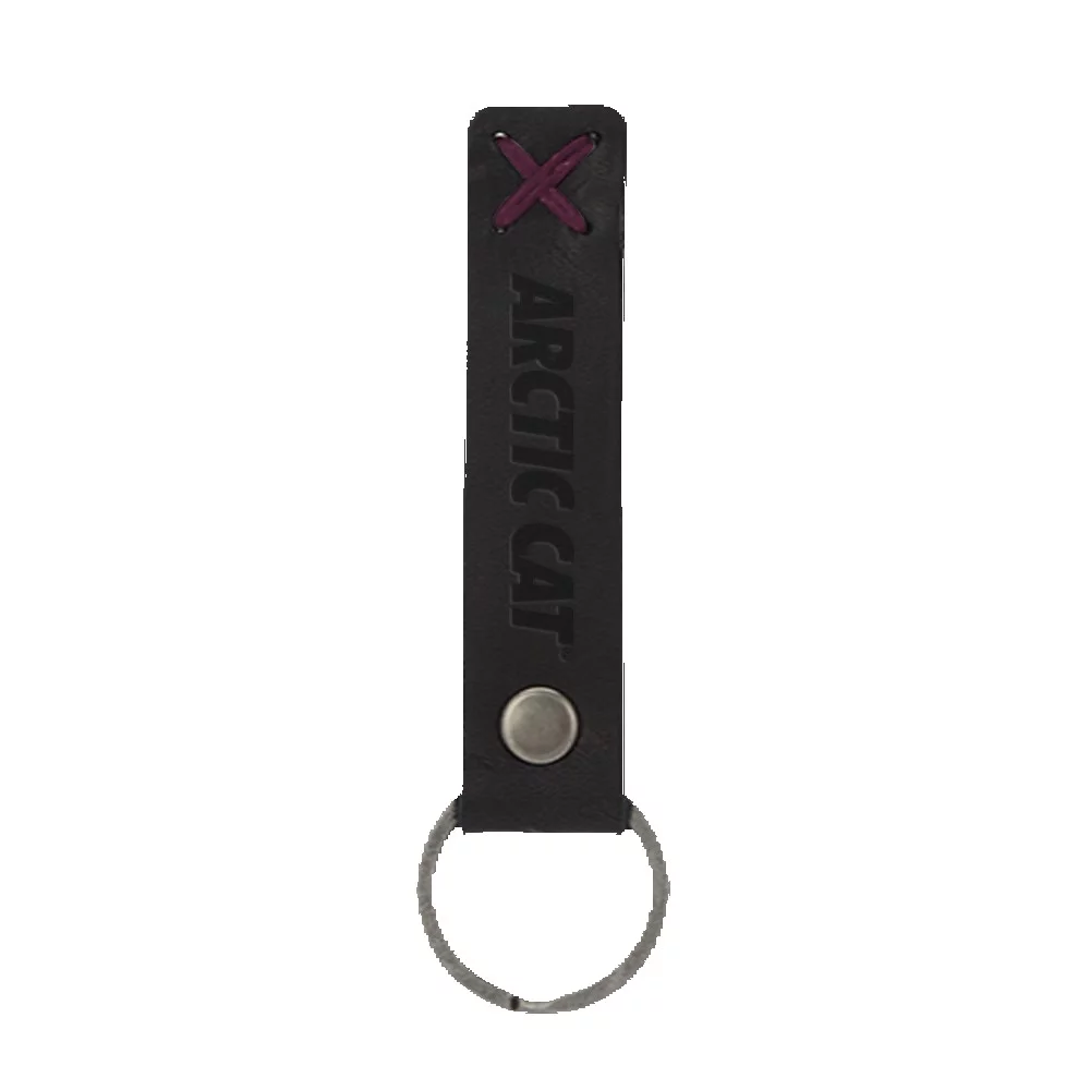 Bailey Leather Riveted Keychain