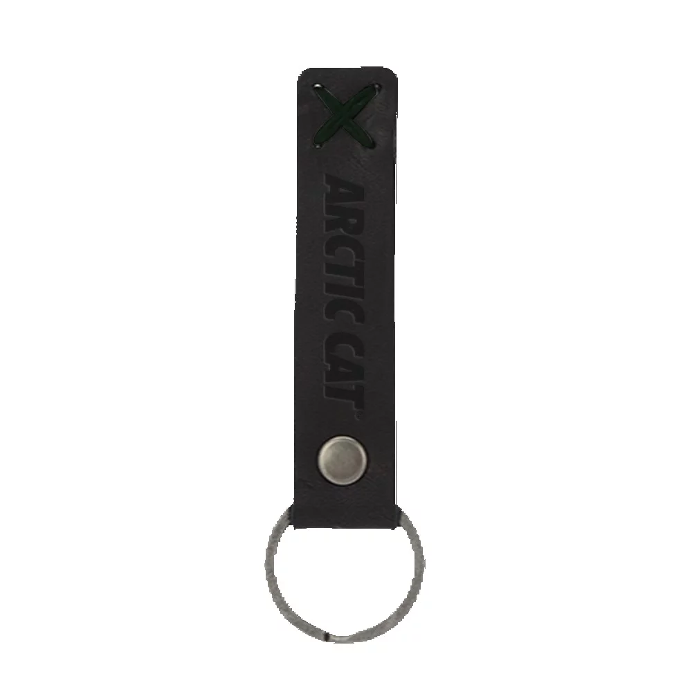 Bailey Leather Riveted Keychain