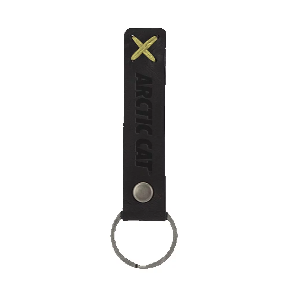 Bailey Leather Riveted Keychain