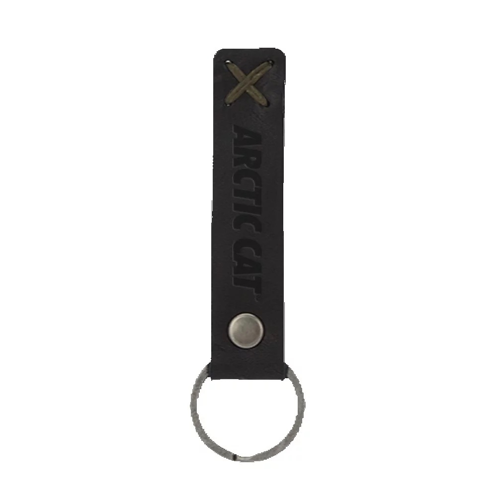 Bailey Leather Riveted Keychain