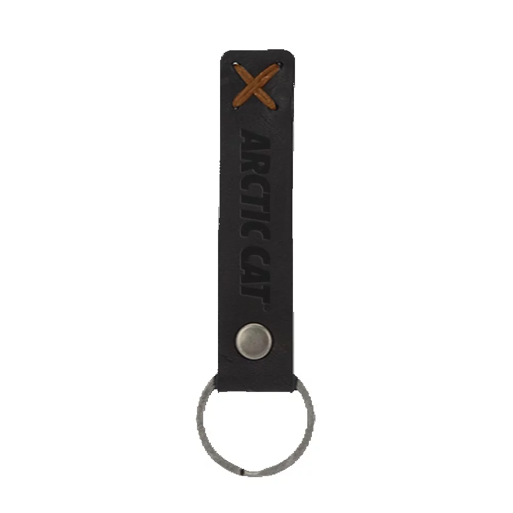 Bailey Leather Riveted Keychain
