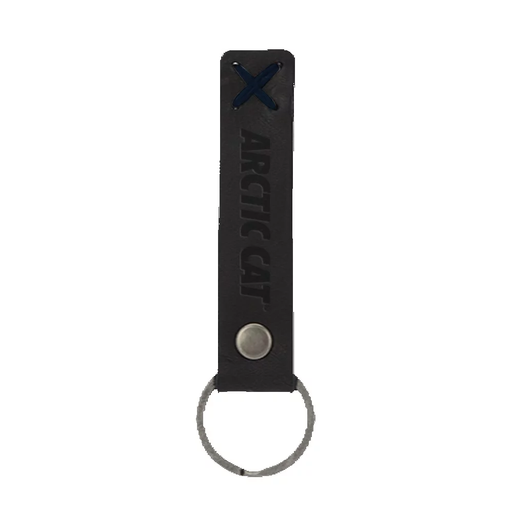 Bailey Leather Riveted Keychain