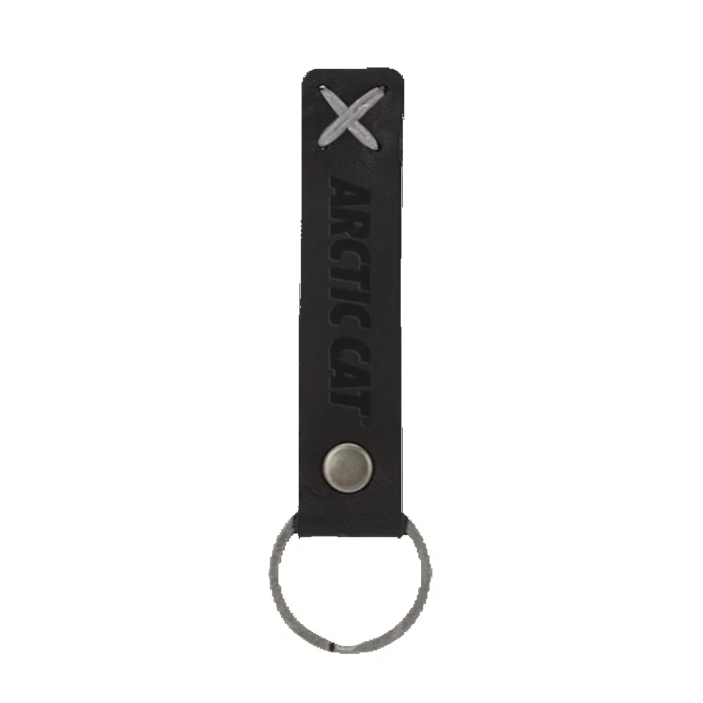 Bailey Leather Riveted Keychain