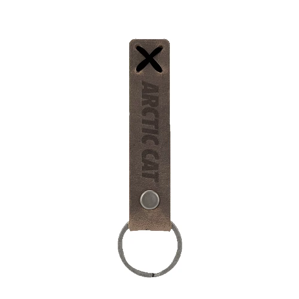Bailey Leather Riveted Keychain