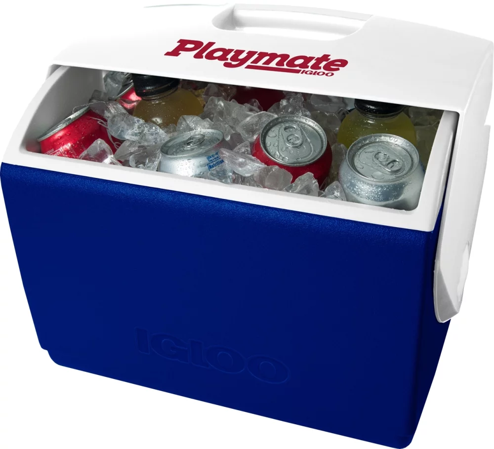 Glacière Igloo Playmate Elite 16qt en bleu/blanc (non décorée)