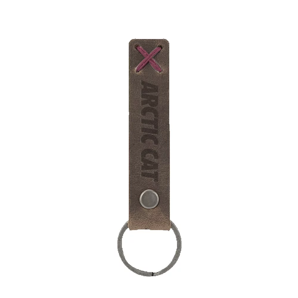 Bailey Leather Riveted Keychain