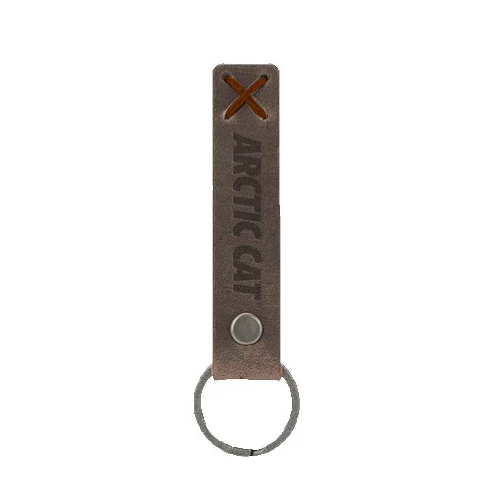Bailey Leather Riveted Keychain