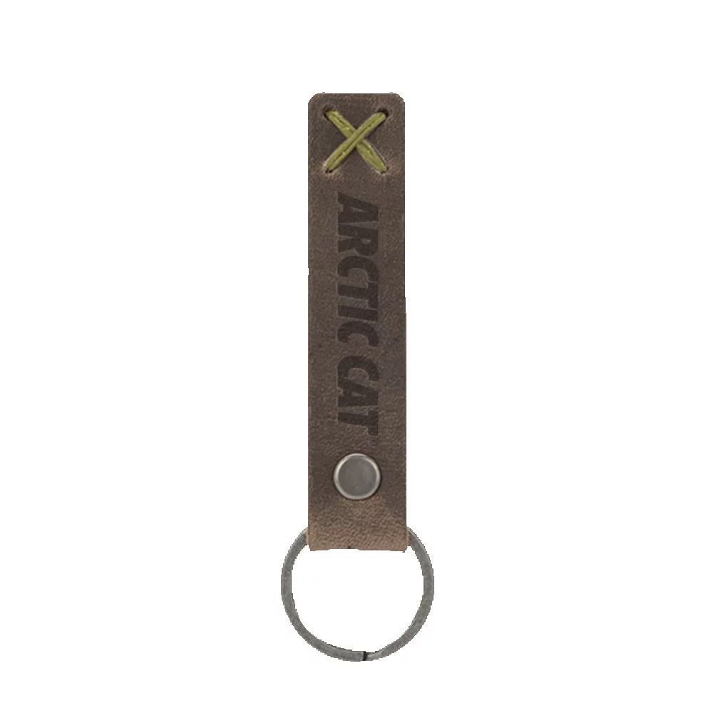 Bailey Leather Riveted Keychain