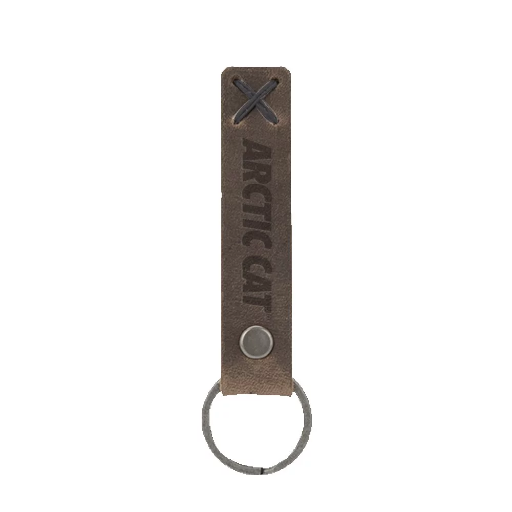Bailey Leather Riveted Keychain