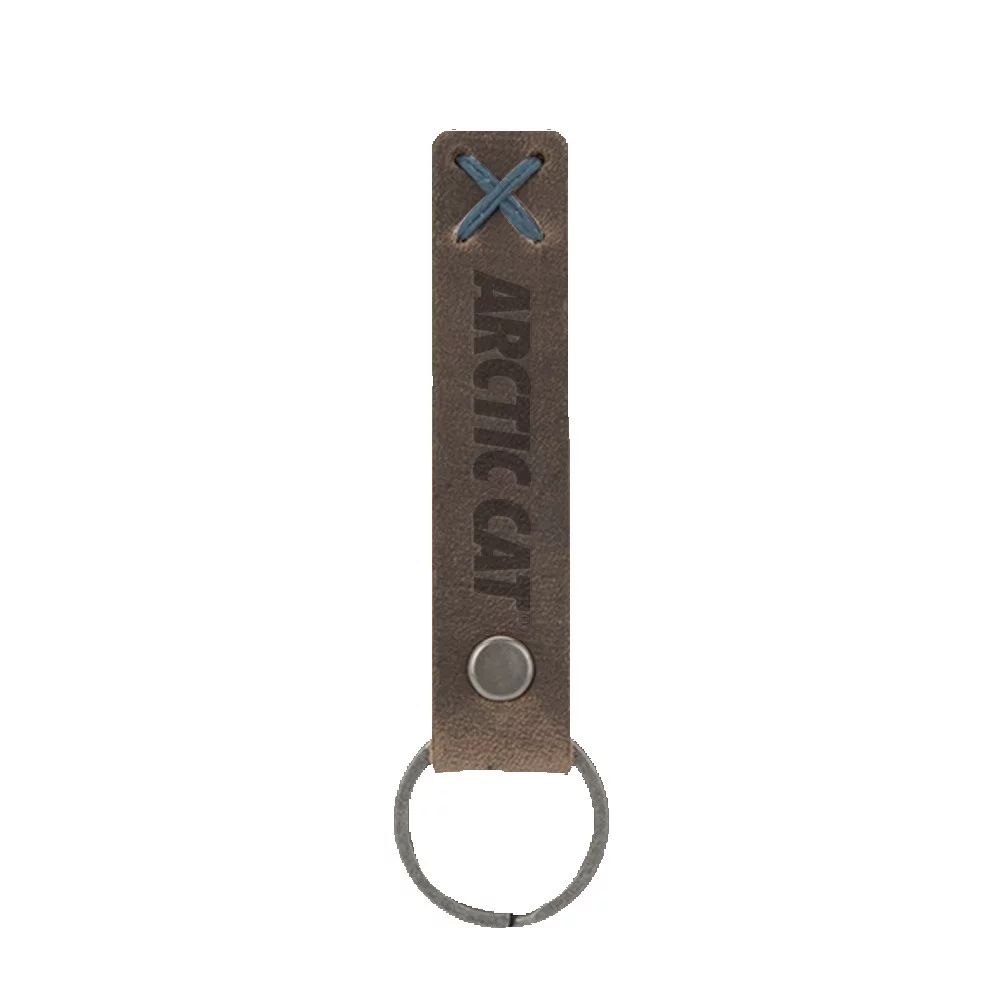 Bailey Leather Riveted Keychain