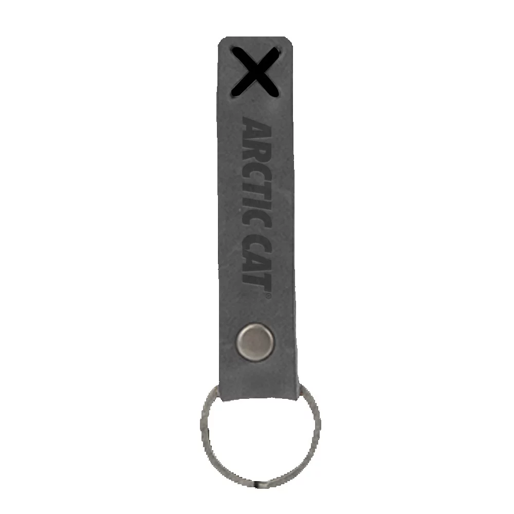 Bailey Leather Riveted Keychain