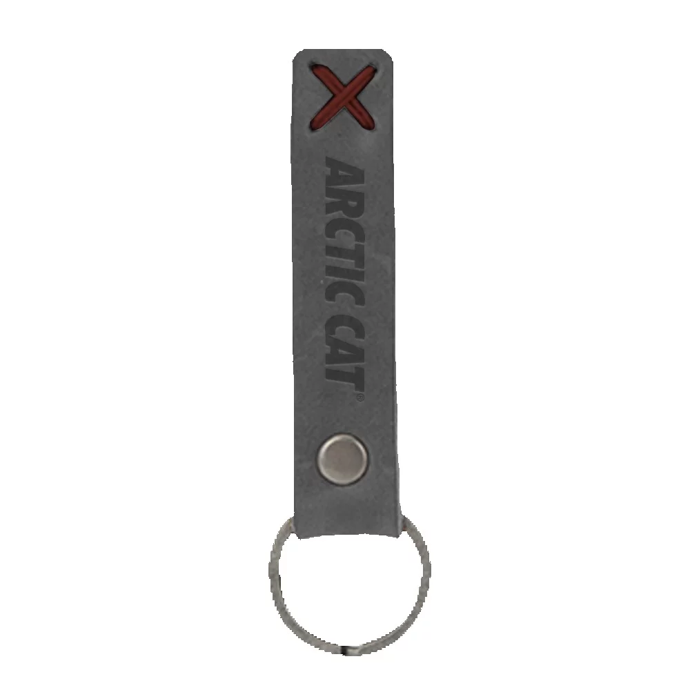 Bailey Leather Riveted Keychain