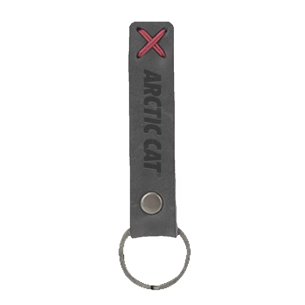 Bailey Leather Riveted Keychain