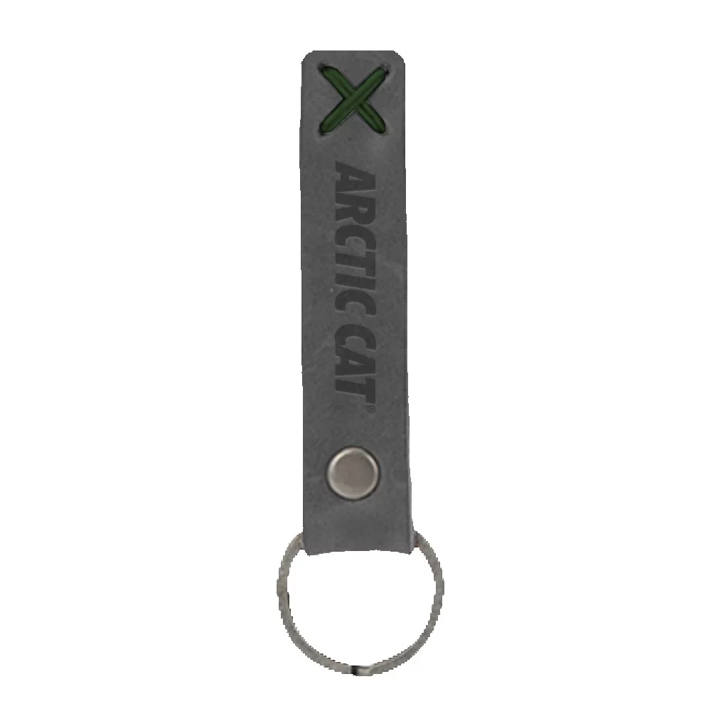 Bailey Leather Riveted Keychain