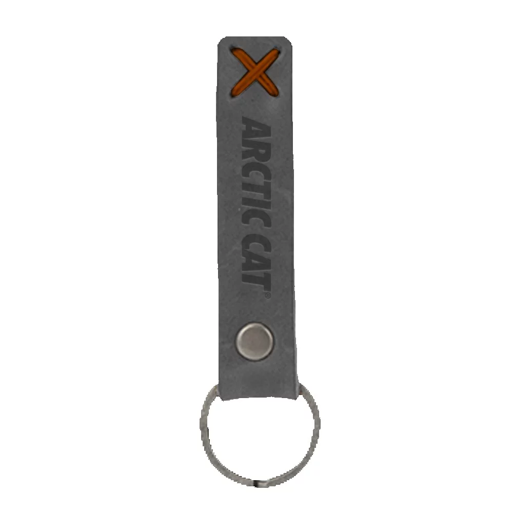 Bailey Leather Riveted Keychain