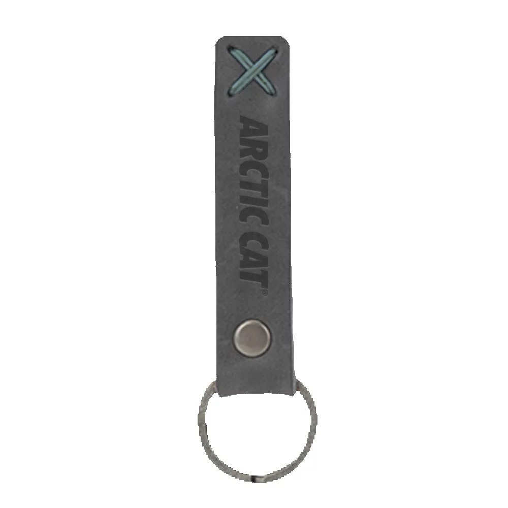Bailey Leather Riveted Keychain