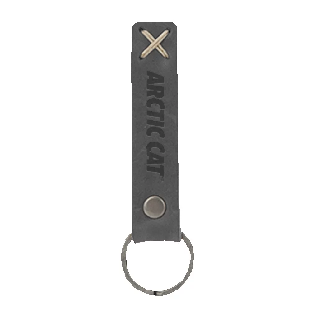 Bailey Leather Riveted Keychain