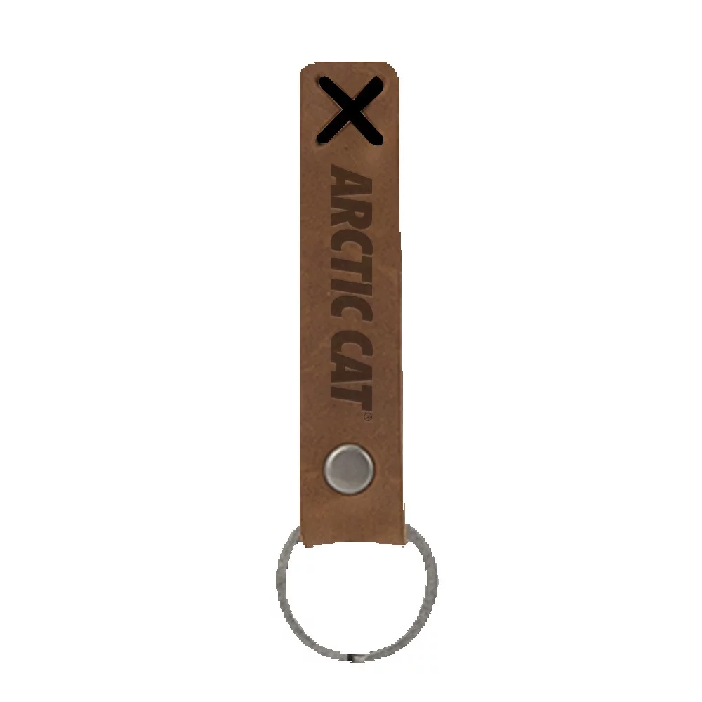 Bailey Leather Riveted Keychain