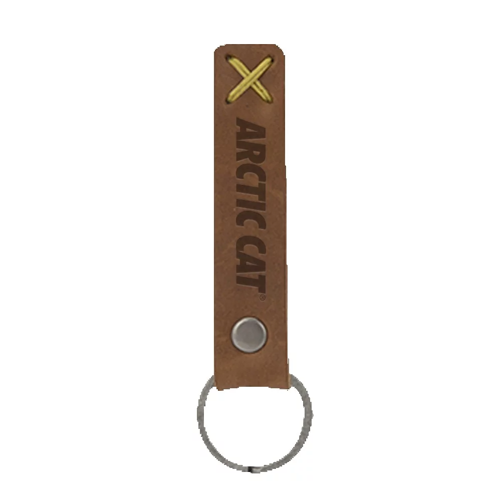 Bailey Leather Riveted Keychain