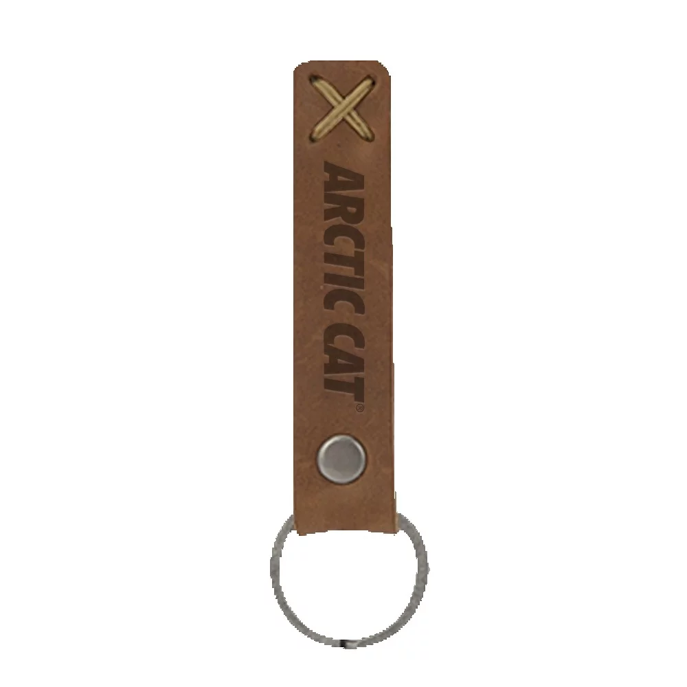 Bailey Leather Riveted Keychain
