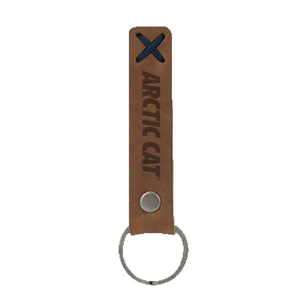 Bailey Leather Riveted Keychain