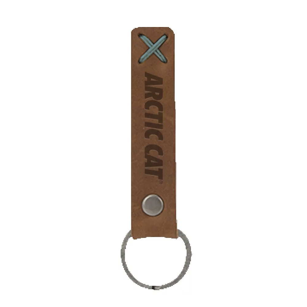 Bailey Leather Riveted Keychain