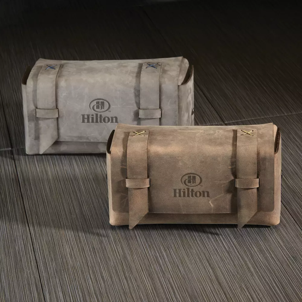 BAXTER Leather Dopp Kit Bag