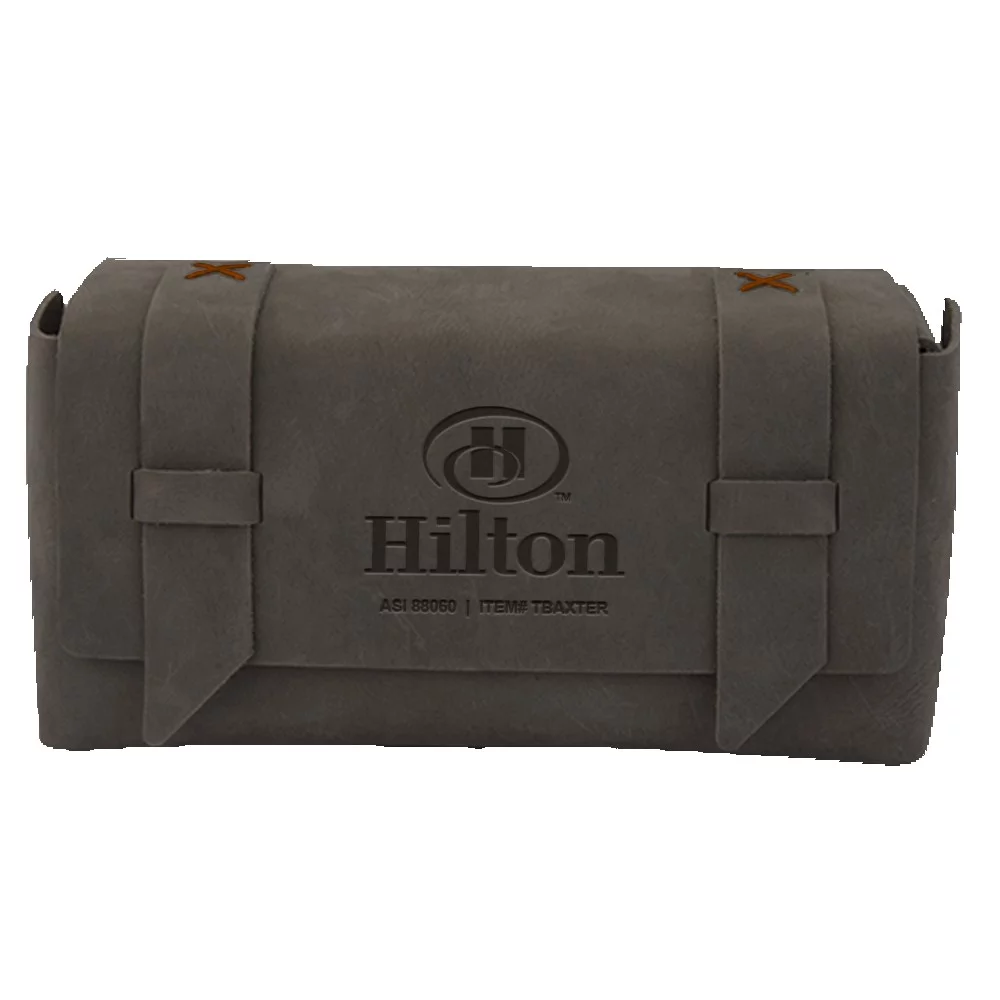 BAXTER Leather Dopp Kit Bag