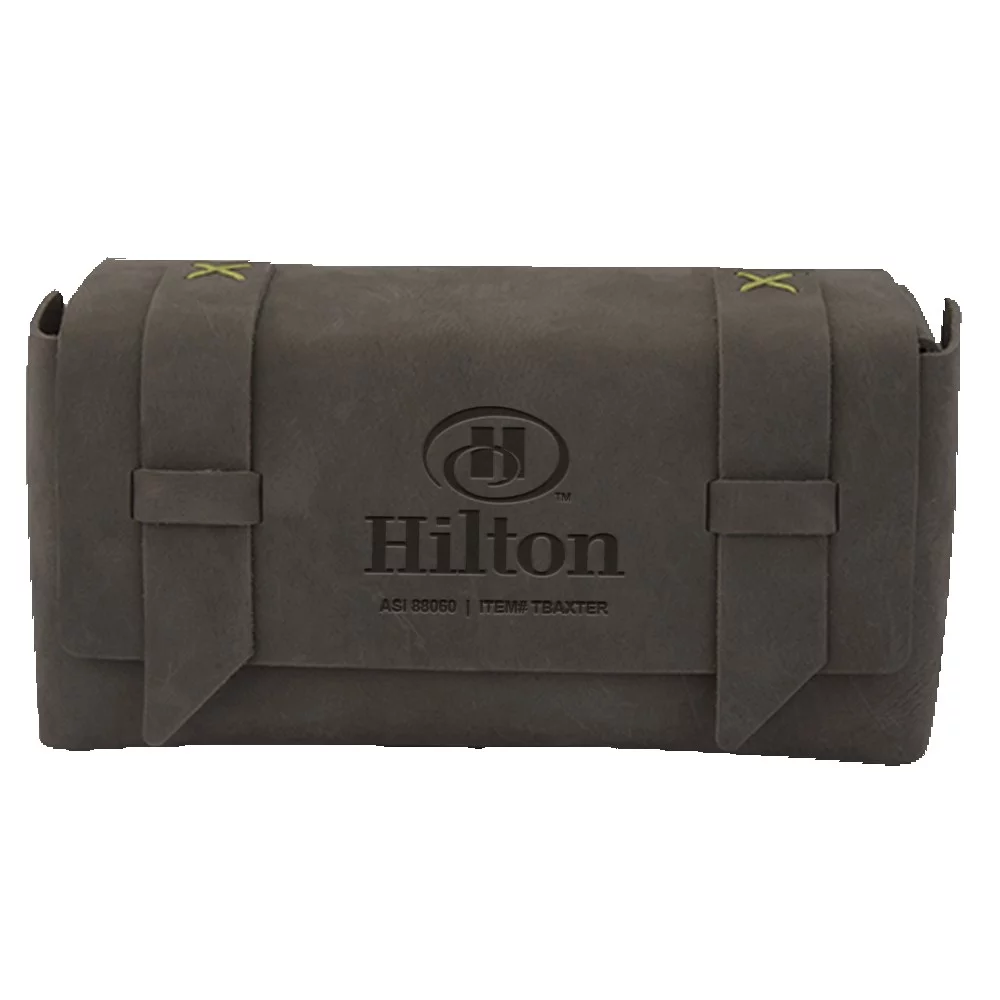 BAXTER Leather Dopp Kit Bag