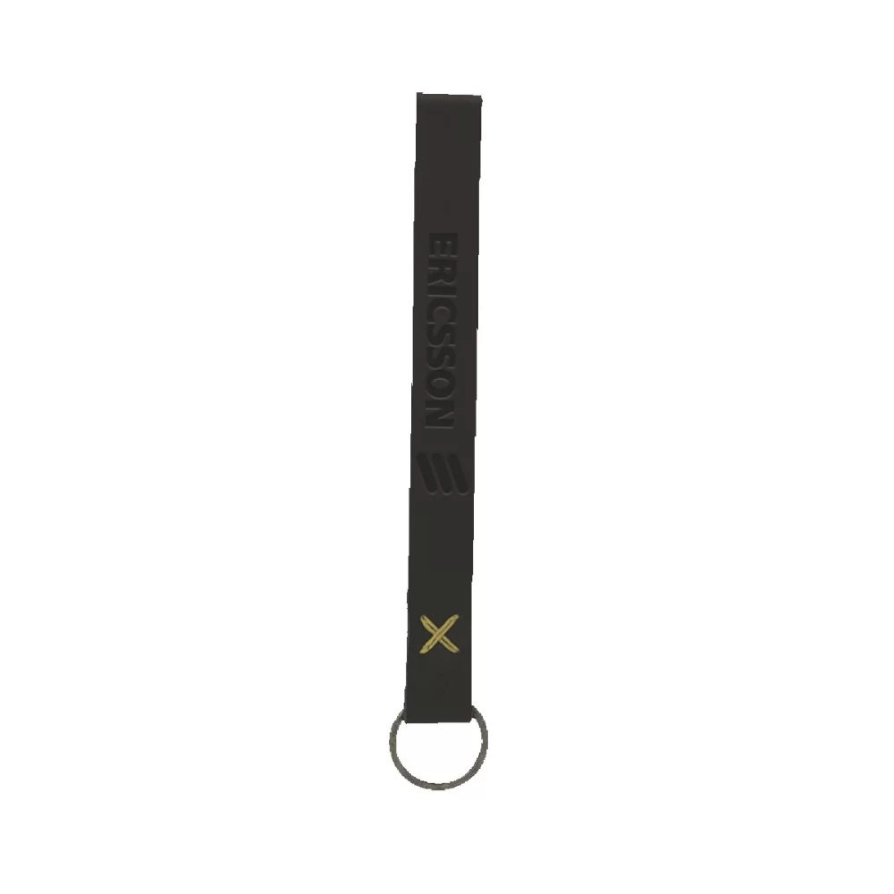 HAYWARD Leather Wrist Keychain with Metal Split Ring