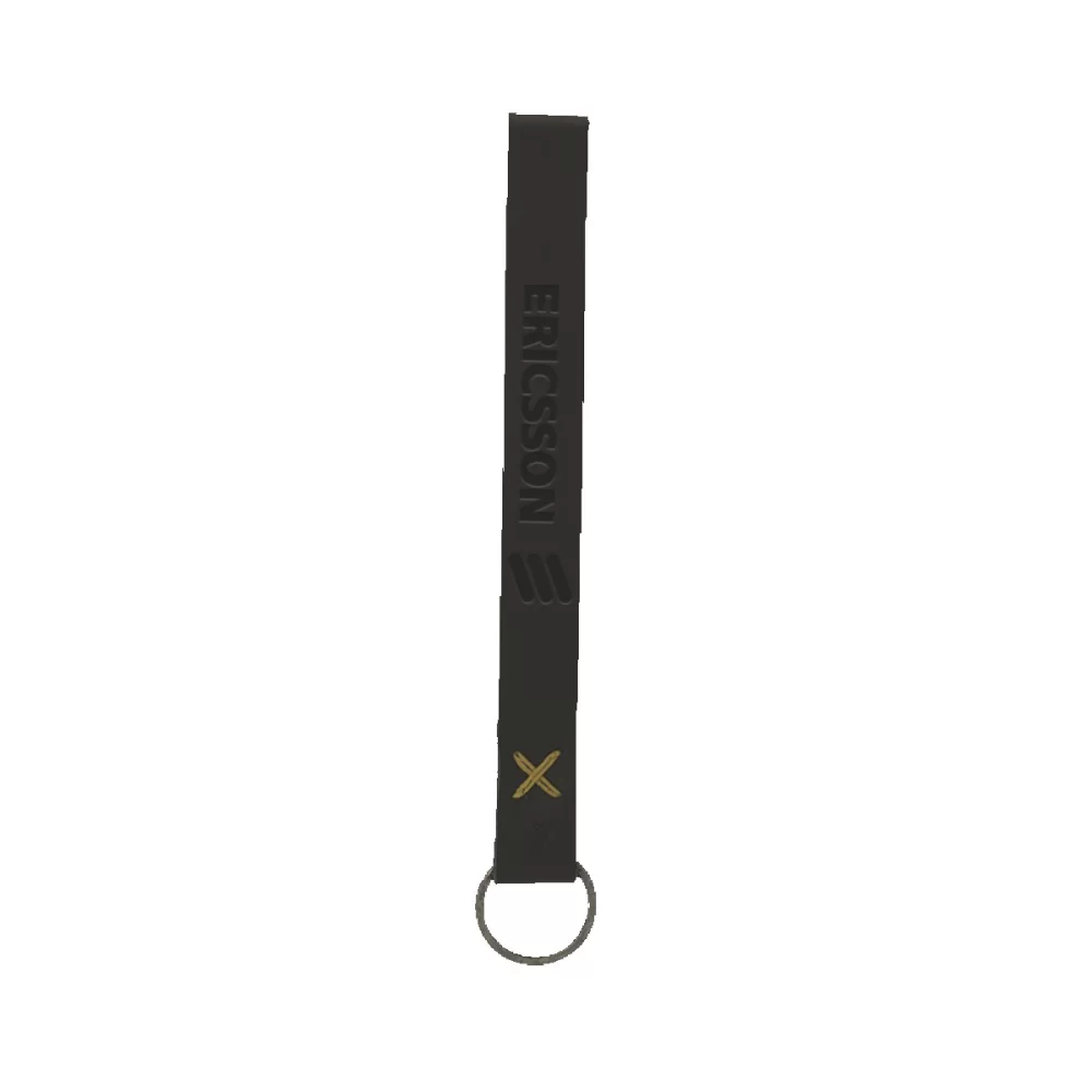 HAYWARD Leather Wrist Keychain with Metal Split Ring