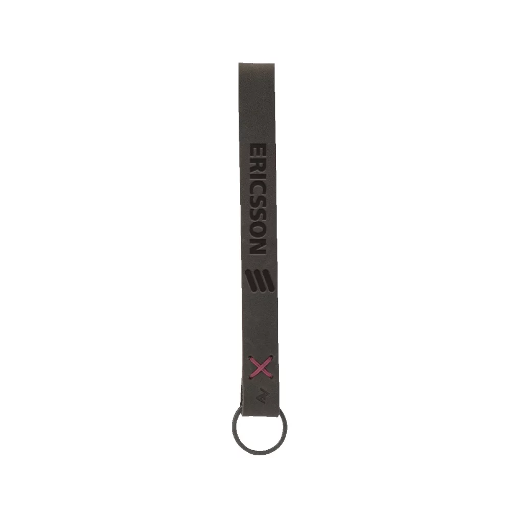 HAYWARD Leather Wrist Keychain with Metal Split Ring