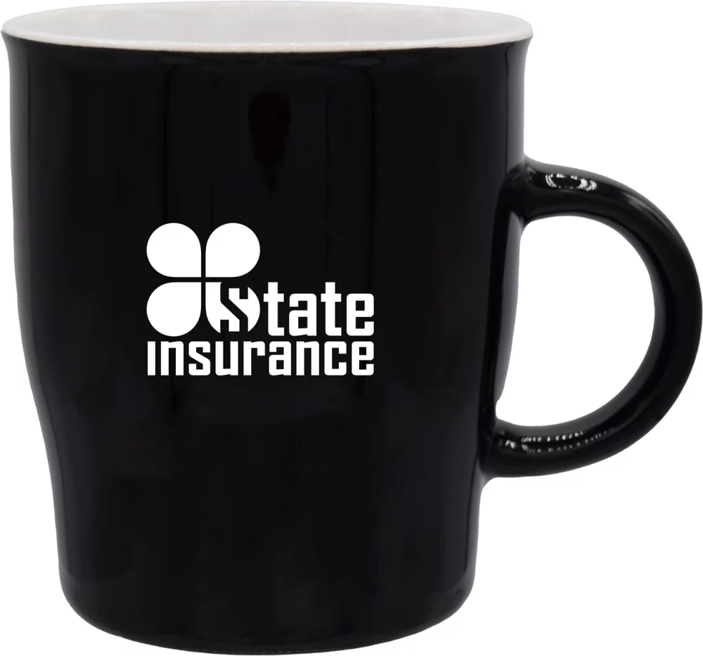 Tasse Economy Memphis 17 oz en noir et blanc bicolore