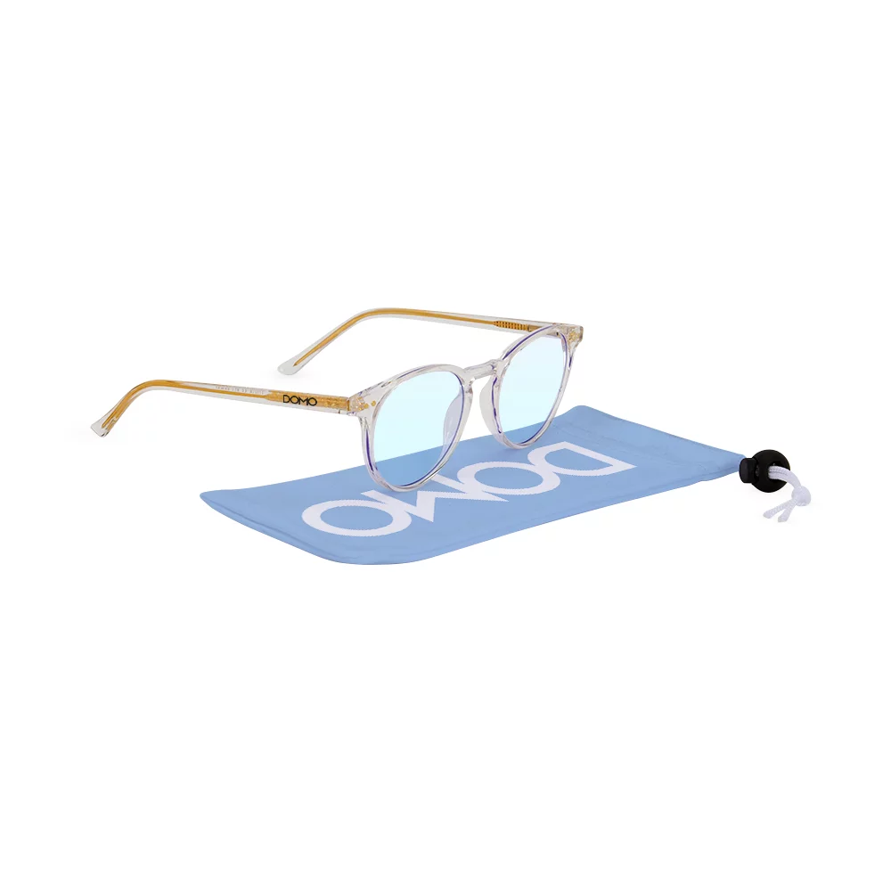 QUINN Blue Blocker Glasses w/ Dye-Sub Microfiber Pouch