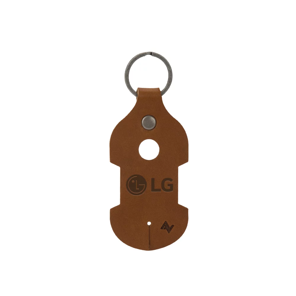 RYDER Leather Earbud Keychain