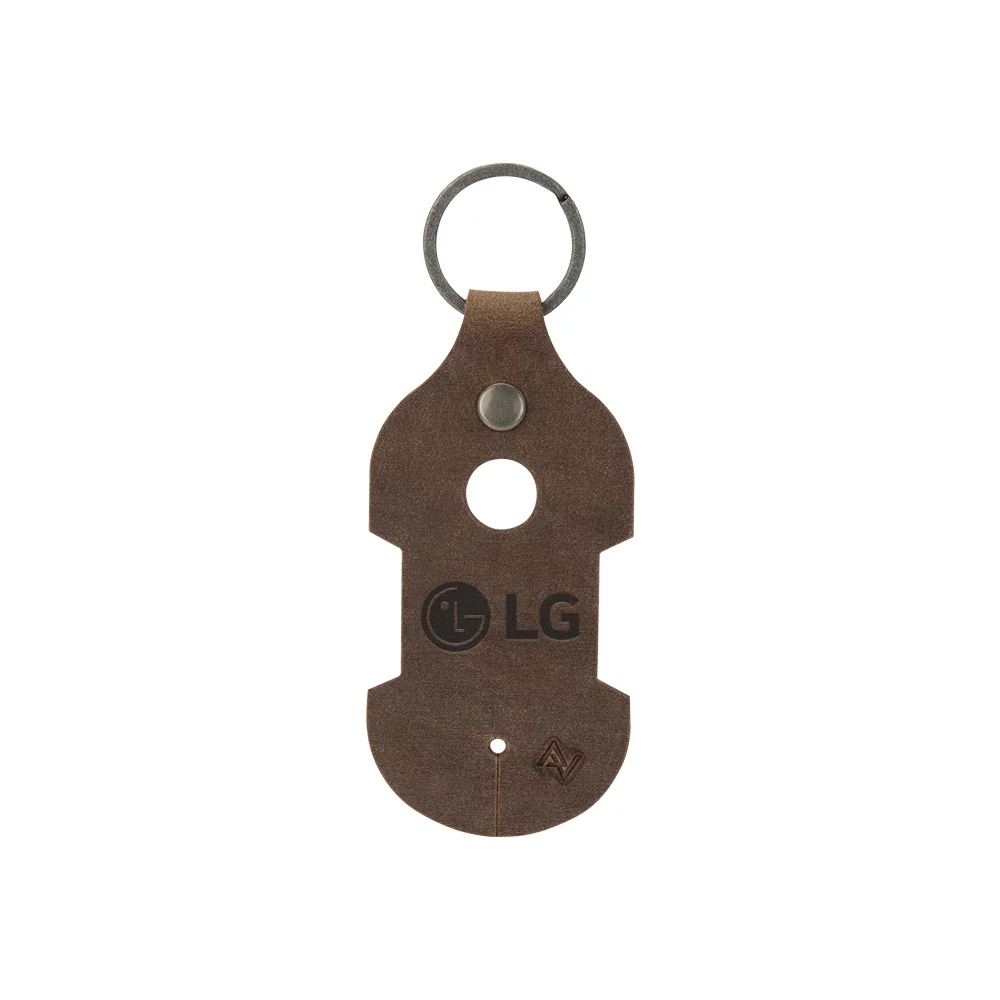 RYDER Leather Earbud Keychain
