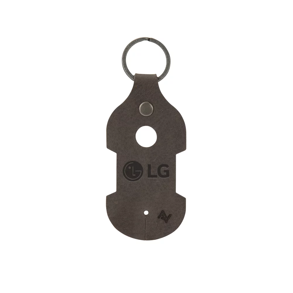 RYDER Leather Earbud Keychain