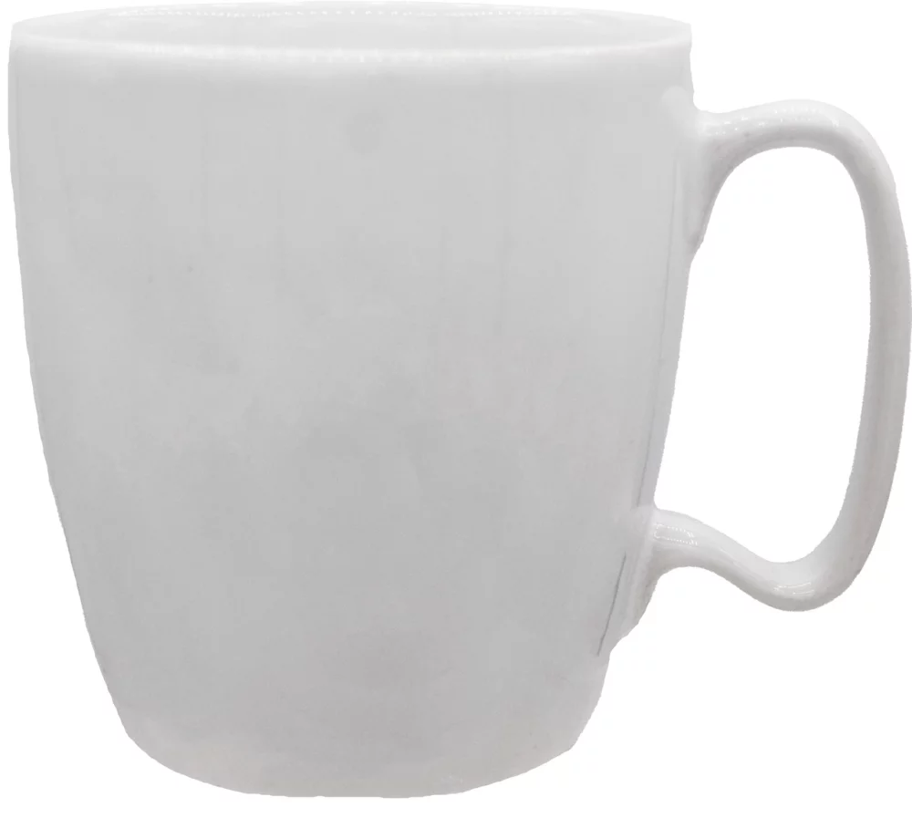 Economy Square Handle 15.5oz white mug