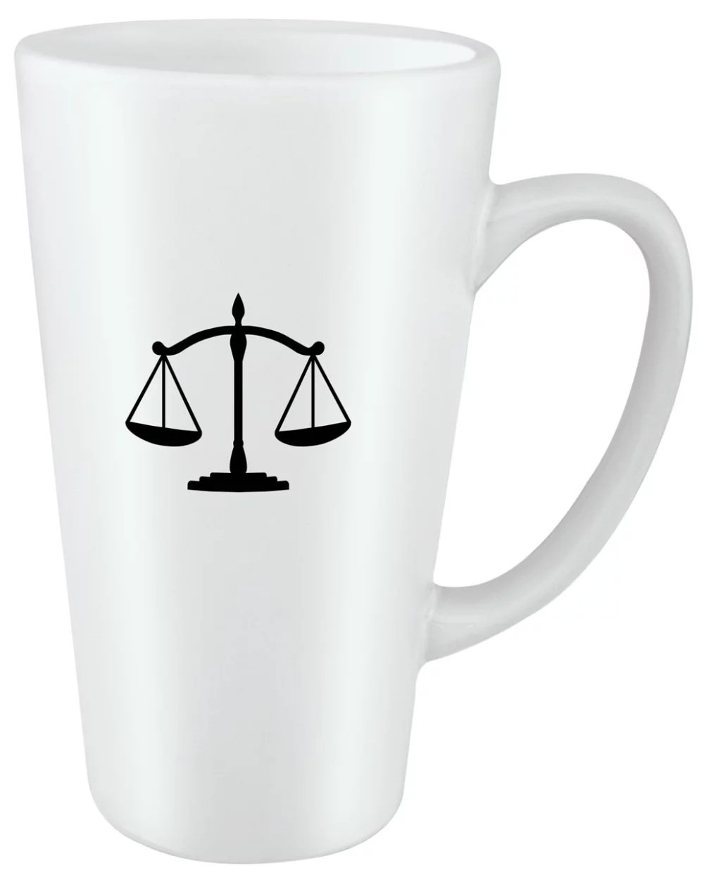 Tasse en céramique blanche de 16 oz pour café de taille économique