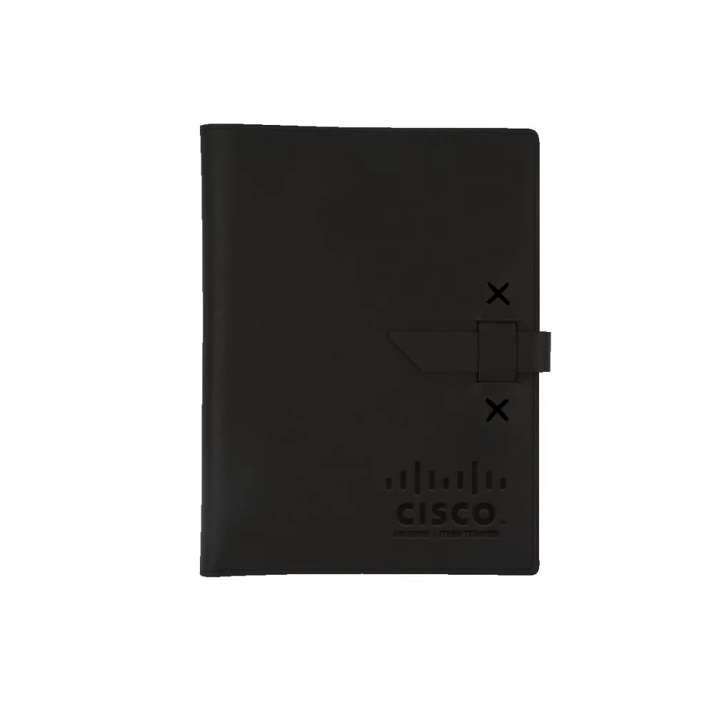 TASKER Leather Padfolio w/Accent Stitching