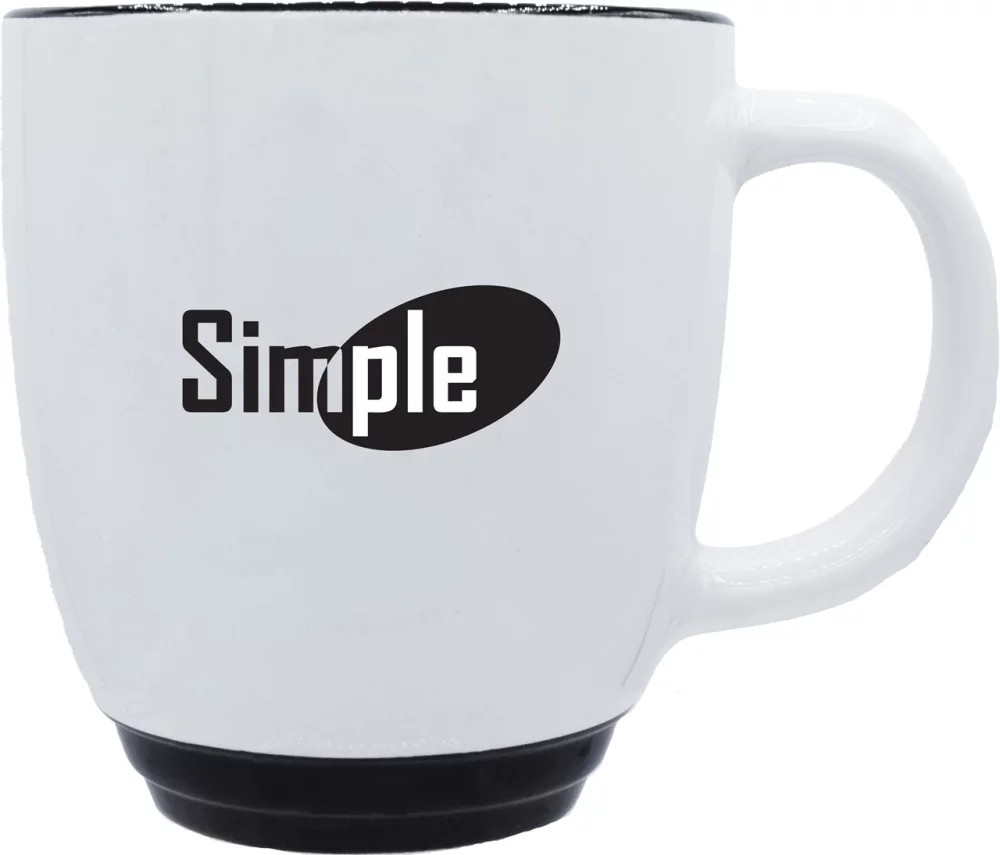 Tasse économique Halo 14oz blanc/noir