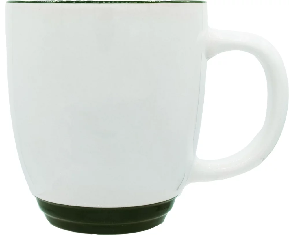 Tasse économique Halo 14 oz blanche/verte