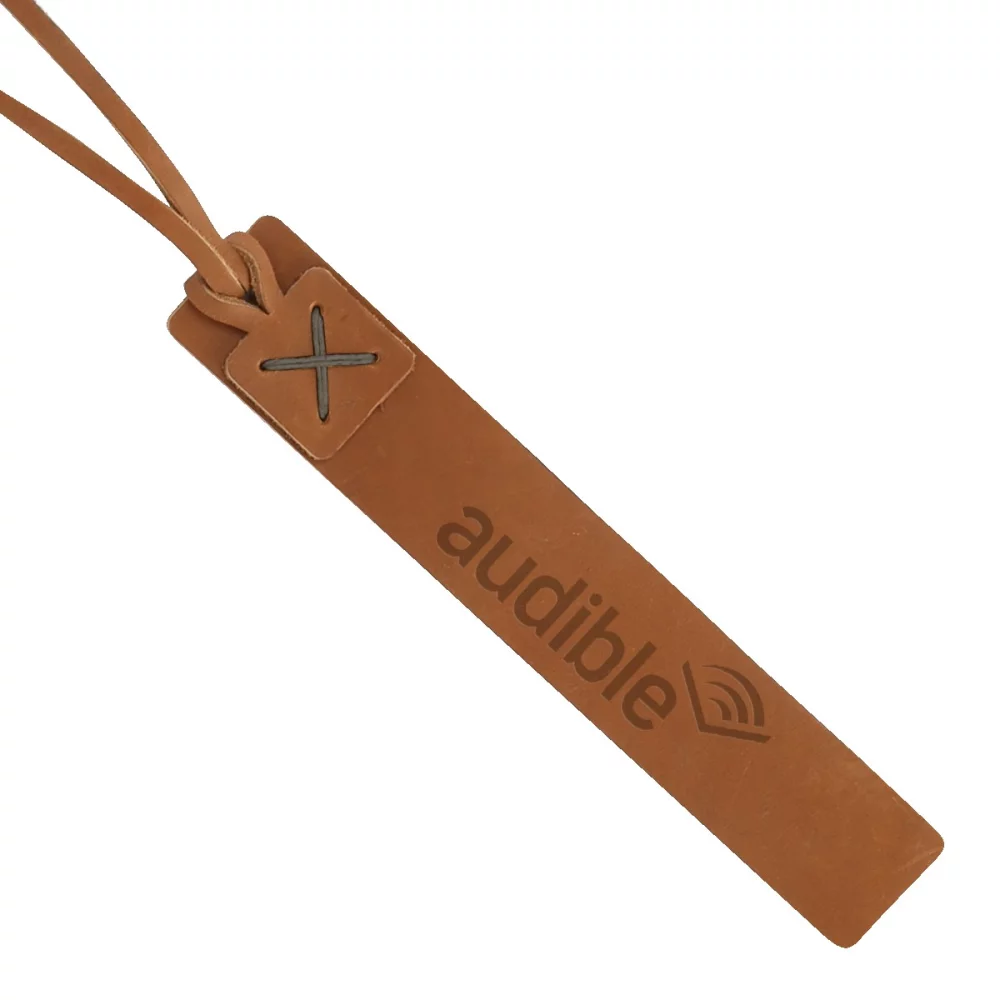 TURNER Leather Bookmark w/Leather Tassel & Accent Stitching