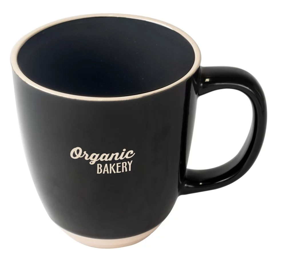 Tasse noire de 14 oz de style victorien économique