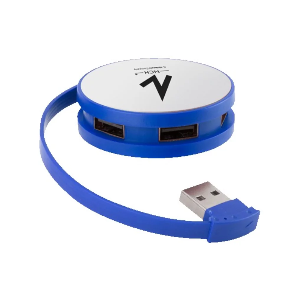 Round 4-Port USB Hub