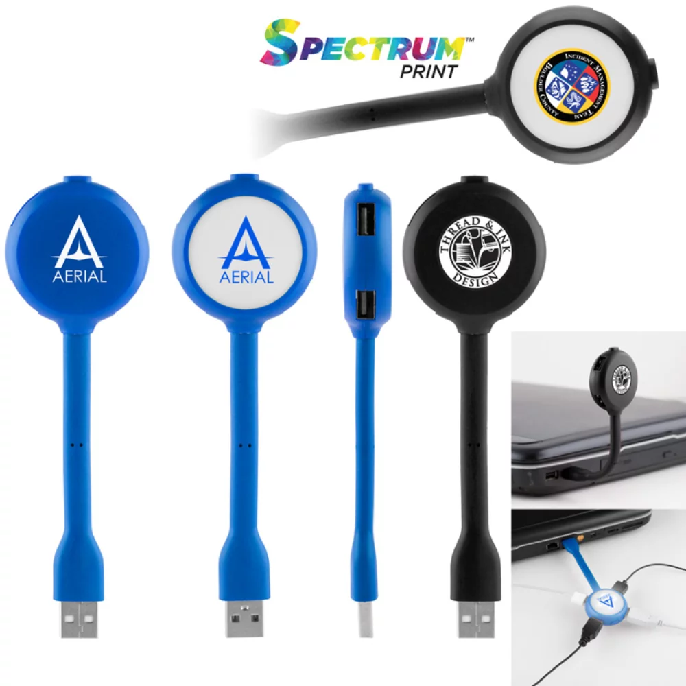 Concentrateur USB Lollipop 4 ports et lumière LED