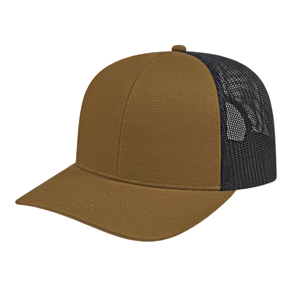 Casquette en poly/coton avec filet à l'arrière