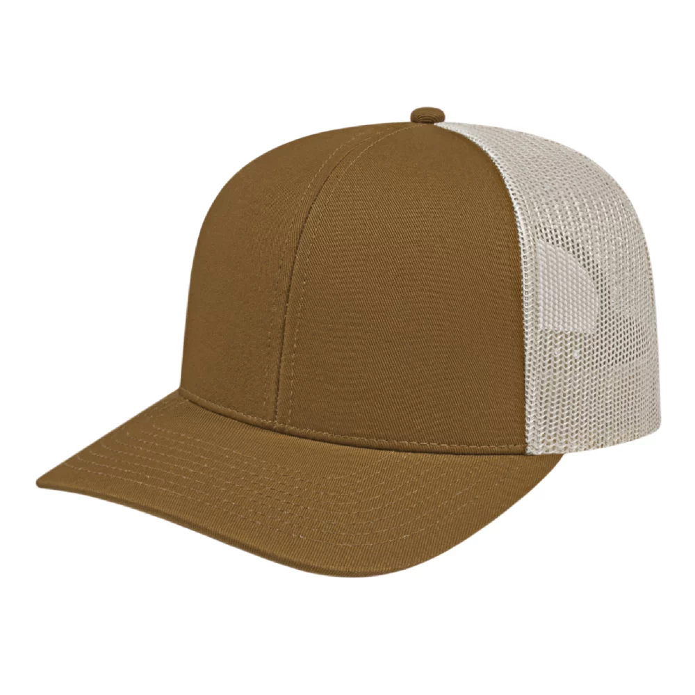 Casquette en poly/coton avec filet à l'arrière